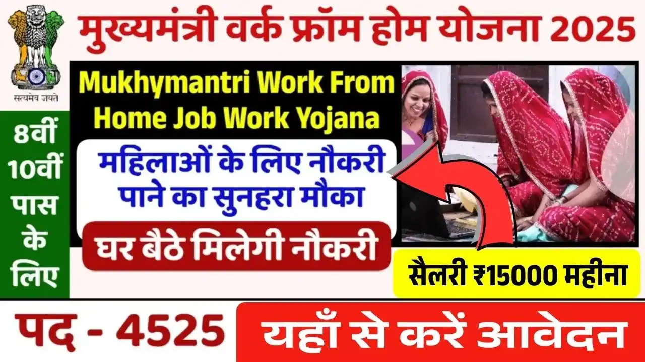 Mukhyamantri Work From Home Yojana 2025